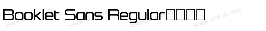 Booklet Sans Regular字体转换